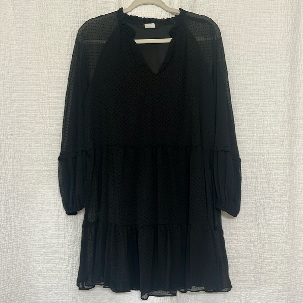 NWT Halogen Dress. Size Large. Color - Pitch Black.